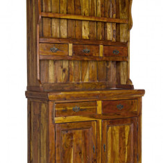 Bufet Chateaux, Bizzotto, 107 x 45 x 190 cm, lemn masiv de salcam indian