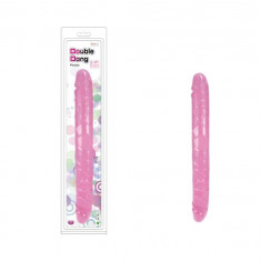 Charmly Pliable Double Dong - Dildo Dublu Roz, 33 cm