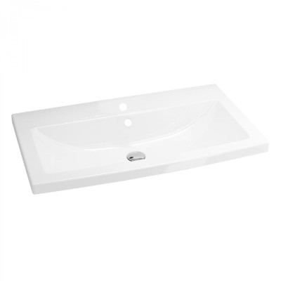 Lavoar incastrat Cersanit Como K32 - 004 - BOX, alb, dreptunghiular, 80 cm foto