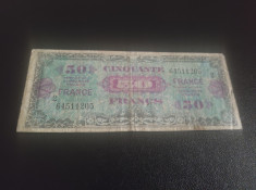 Bancnota 50 francs 1944 Franța foto