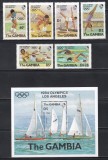 Gambia 1984 - Jocurile Olimpice - Los Angeles, Serie + Colita, MNH