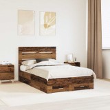 Cumpara ieftin Cadru de pat cu sertar Lemn vechi 120 x 190 cm Lemn prelucrat