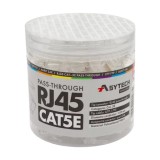 Cumpara ieftin Mufa RJ45 Cat.5e UTP EZ Passthrough ASYTECH Networking (100 buc) - Sertizare Ușoară, Conector Cupru Aurit