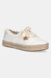 Toms teniși BEACHSIDE WOVEN/FRAY culoarea alb, 10021879