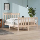 vidaXL Cadru de pat Small Double 4FT, 120x190 cm, lemn masiv