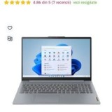 Laptop LENOVO IdeaPad Slim 3 15IAH8, 15.6&quot; Full HD, i5-12450H