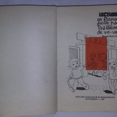 carte veche copii 67,Lectures en francais facile-Quatrieme livre-Marcel Saras,TG