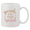 Cana alba personalizata &#039;You make me feel special&#039;, INOVATIX&reg;. 330ml, Oem
