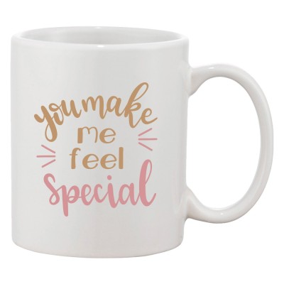 Cana alba personalizata &amp;#039;You make me feel special&amp;#039;, INOVATIX&amp;reg;. 330ml foto