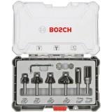 Bosch 2607017469 - Set cutite frezat tija 8 mm ambalaj plastic 6 bucati