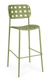 Cumpara ieftin Set 4 scaune bar otel verde Clover 52x45x109 cm