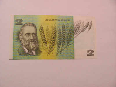 CY - 2 dollars dolari 1985 Australia / semnaturi Johnston &amp;amp; Fraser / f. frumoasa foto