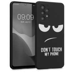 Husa Kwmobile pentru Samsung Galaxy A33 5G, Silicon, Negru/Alb, 58244.01