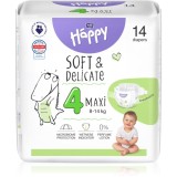 Bella Baby Happy Soft&amp;Delicate Size 4 Maxi scutece de unică folosință 8-14 kg 14 buc