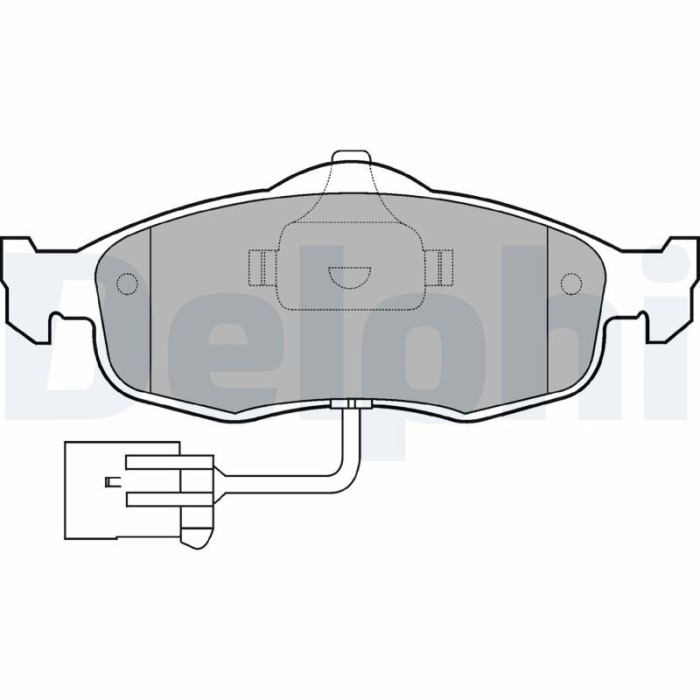 DELPHI LP781 set placute frana,frana disc