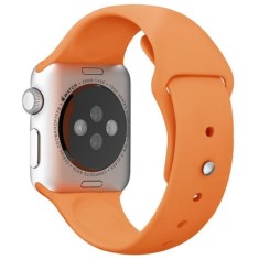 Curea iUni compatibila cu Apple Watch Ultra/SE/8/7/6/5/4/3/2/1, 40mm, Silicon, Orange