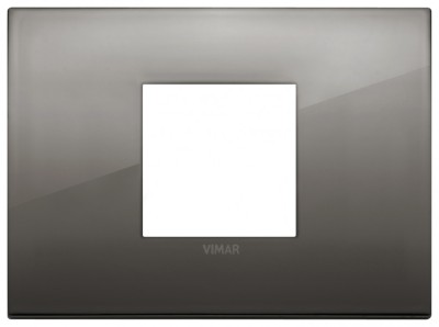 Rama Ornament 2M metal pentru doza de 3M Vimar Arke crom negru 19652.09 foto