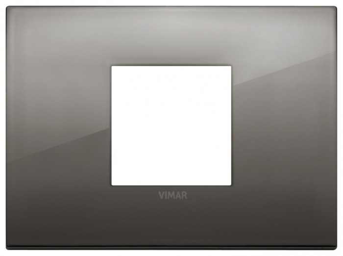 Rama Ornament 2M metal pentru doza de 3M Vimar Arke crom negru 19652.09