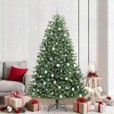 vidaXL Brad de Crăciun artificial cu ramuri articulare Verde 210 cm 3395499