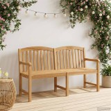 vidaXL Bancă din lemn sculptată manual cu flori natural 42030015