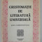 CRESTOMATIE DE LITERATURA UNIVERSALA PENTRU INVATAMANTUL LICEAL de CRISTINA IONESCU ...IERONIM TATARU , 1983, DEDICATIE *