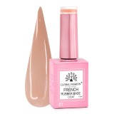 Cumpara ieftin Rubber Base Coat French, baza cauciucata unghii, Global Fashion, nude, 15ml, 01