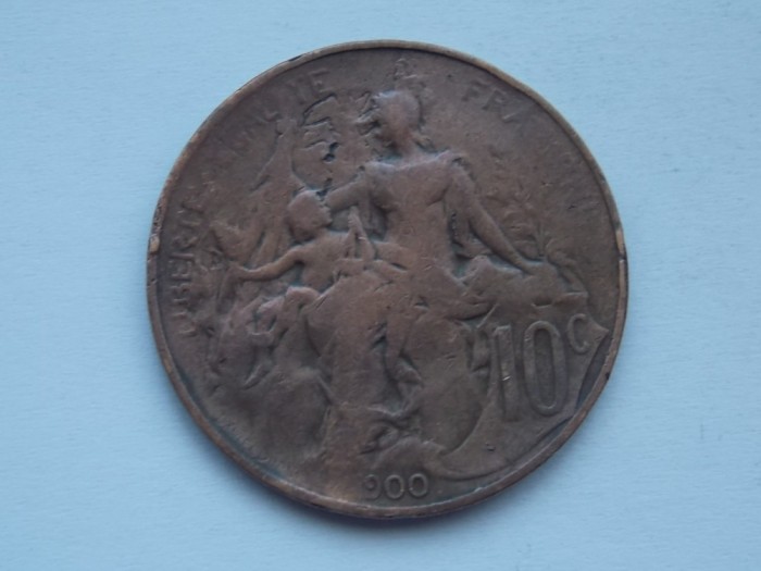10 CENTIMES 1900 FRANTA