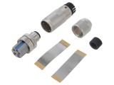 Conector M12 5 pini drept 60V push-lock pe cablu PHOENIX CONTACT 1424658