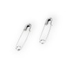 Set 100 ace de siguranta Crisalida, lungime 18 mm, argintii
