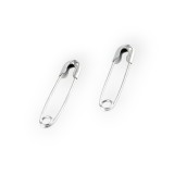 Set 100 ace de siguranta Crisalida, lungime 18 mm, argintii