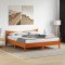 vidaXL Cadru de pat fără saltea, maro ceruit 180x200 cm lemn masiv pin 3216362