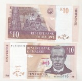 bnk bn Malawi 10 kwacha 2004 unc