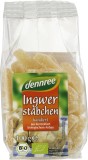 Ghimbir confiat bio 100g Dennree - dulce-picant, din zahar brut din trestie si ghimbir 25%