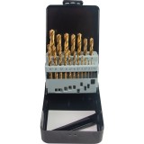 Burghiu &oslash;1.0-10mm HSS + TIN set 19pcs GD