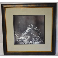 Constantin Tofan (n.1952) - Peisaj Hibernal 1992 / tehnica mixta