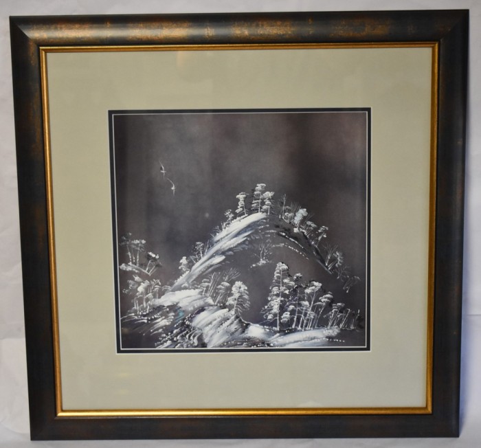 Constantin Tofan (n.1952) - Peisaj Hibernal 1992 / tehnica mixta