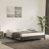 VidaXL Cadru de pat fără saltea, gri &icirc;nchis, 140x190 cm, catifea