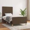 VidaXL Cadru de pat fără saltea, maro &icirc;nchis, 80x200 cm, textil 3124850