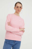 Tommy Jeans bluză femei, culoarea roz, cu imprimeu DW0DW17336