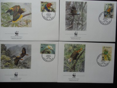 St .Vincent-Pasari-set complet FDC foto