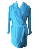 Halat Medical Polar Pe Stil, Turcoaz, Model Ella - M