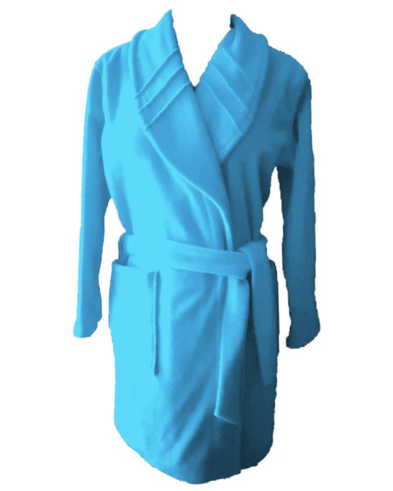 Halat Medical Polar Pe Stil, Turcoaz, Model Ella - XS