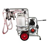 Aparat de muls vaci EMT, doua bidoane aluminiu 30 litri, 2 posturi