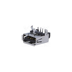 Conector USB A, pentru PCB, JST - UBA-4R-D14T-4D