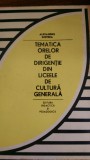 Tematica orelor de dirigentie din liceele de cultura generala A.Ghitera 1971