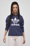 Cumpara ieftin Adidas Originals hanorac de bumbac HE6951 femei, culoarea bleumarin, cu imprimeu HE6951-SHANAV