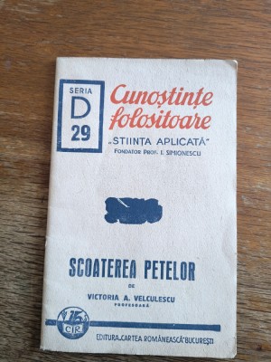Scoaterea petelor - Victoria Velculescu , 1943 / R8P4S foto