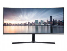 Monitor Premium Business Curbat Samsung LC34H890WJUXEN WQHD 34 inch 4 ms Multi-tasking Functie viewing comfort Black foto