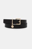HUGO curea de piele culoarea alb, 50522644
