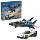 LEGO City - Avion cu reactie vs masina - 60489
